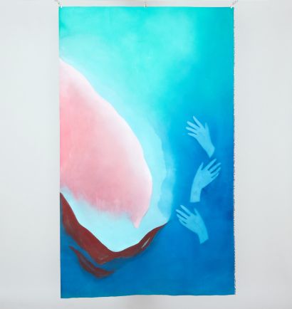 Healing Hands II - a Paint Artowrk by Andrea Mindell Cohen